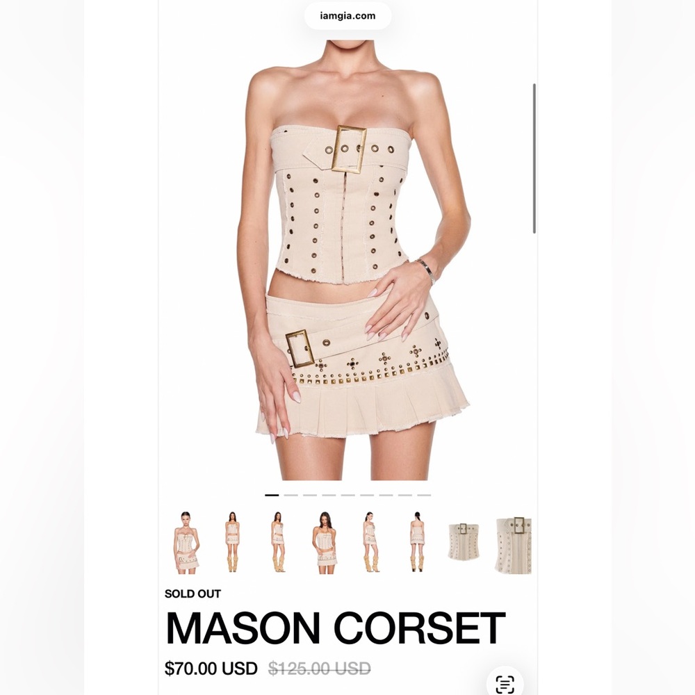 I am Gia Mason Corset Beige